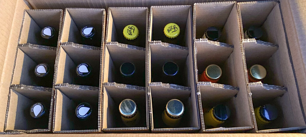 caisse d'emballage 18 bouteilles